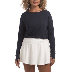 SWING CONTROL Navy Breathable Long Sleeve Top